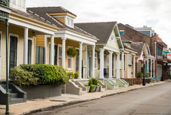 Architecture of the French Quarter in New Orleans, Louisiana. Architecture of the French Quarter in New Orleans, Louisiana.